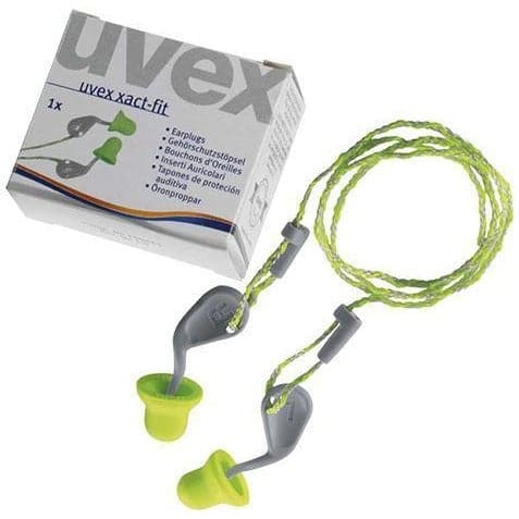 Uvex Xact-Fit Corded Ear Plugs (SLC80 22dB, Class 4)