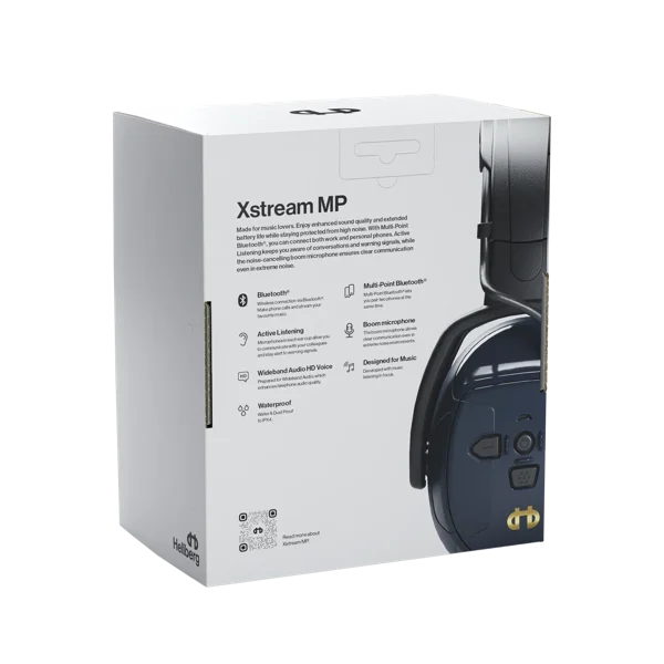 Hellberg Xstream MP Bluetooth Multi-Point Headband Music Earmuffs (SNR 29)