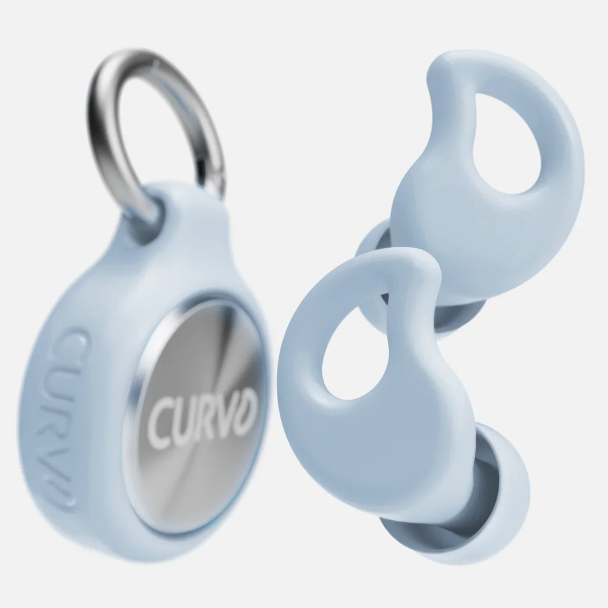 CURVD Everyday™ Earplugs + Case Clip