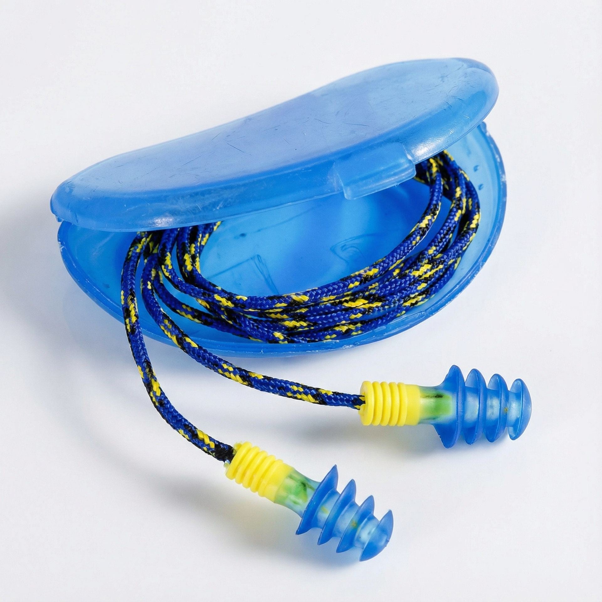 Box - Howard Leight Fusion Reusable Ear Plugs with Detachable Cord (50 Pairs | SLC80 22dB, Class 4)