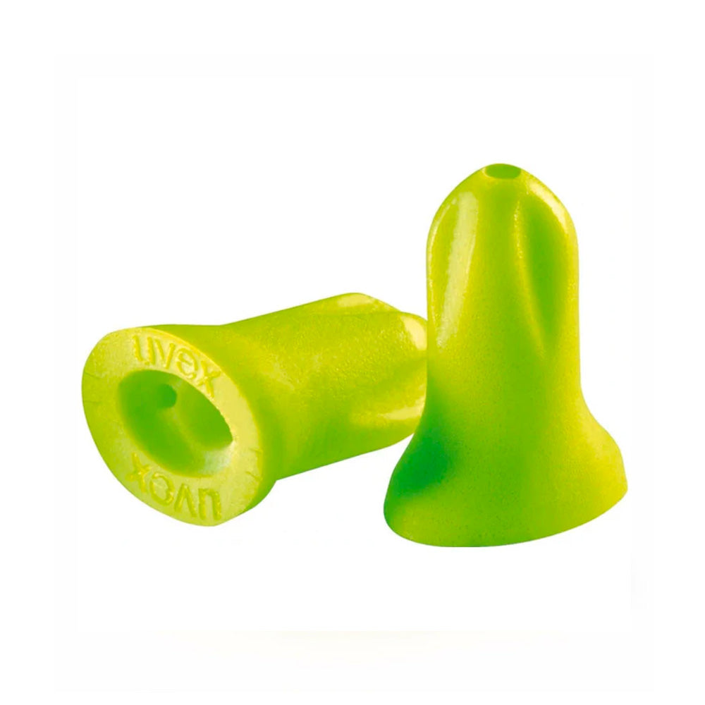 Box - Uvex Hi-Com Lime Disposable Uncorded Earplugs (200 Pairs | SLC80 16 dB, Class 2)