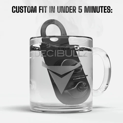 Decibullz Custom Molded Percussive Shooting Filter Earplugs