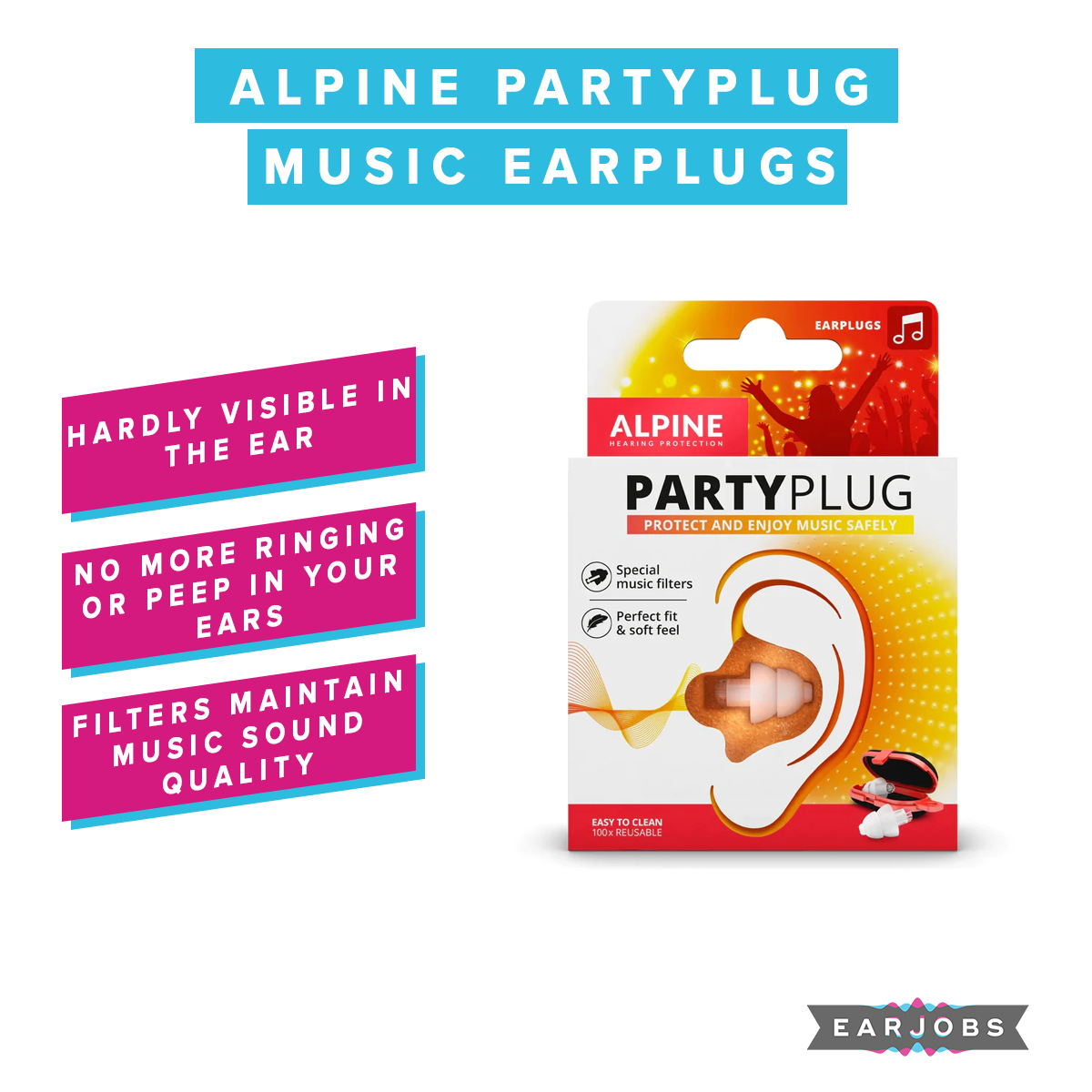 Alpine Partyplug Music Earplugs (Legacy Edition)