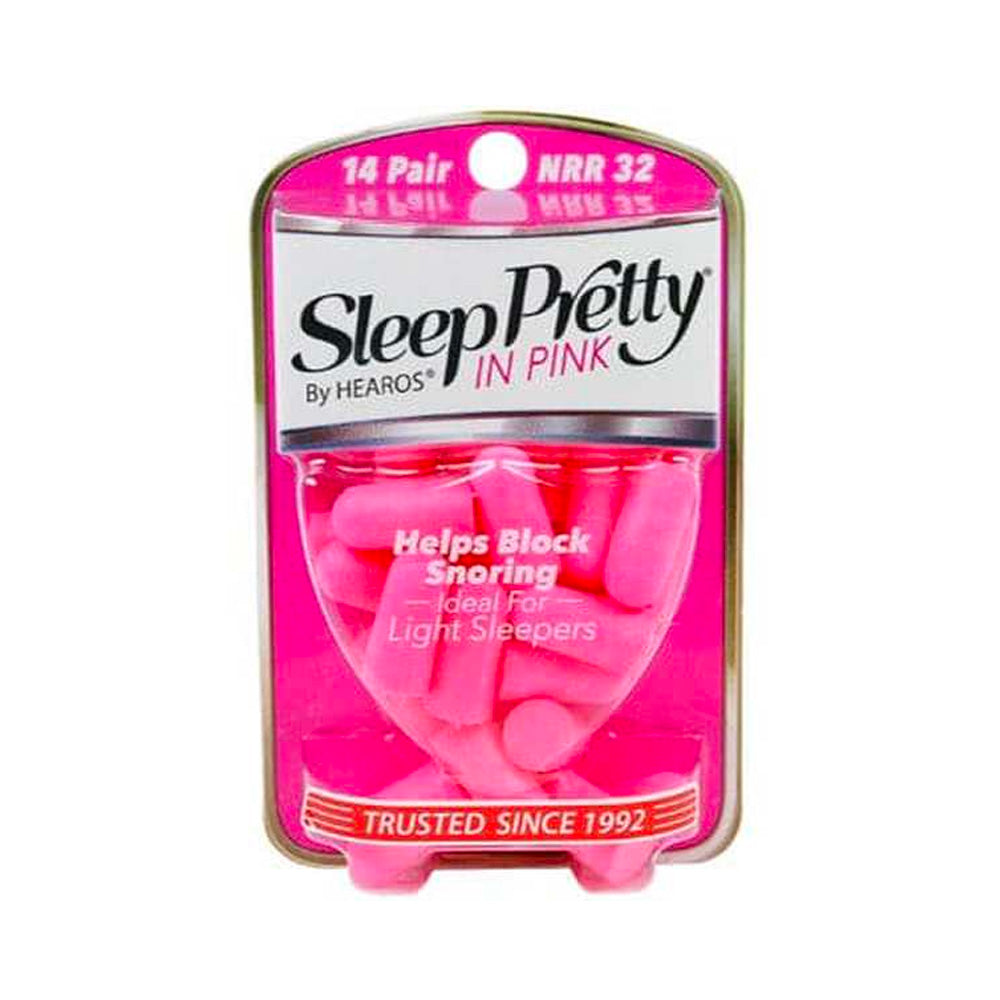 Hearos Sleep Pretty in Pink Ear Plugs (NRR 32 | 14 Pairs)