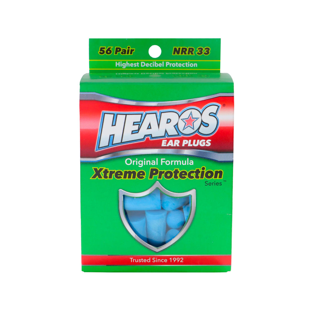Hearos Original Formulation Xtreme Protection Ear Plugs (NRR 33 | 56 Pairs)