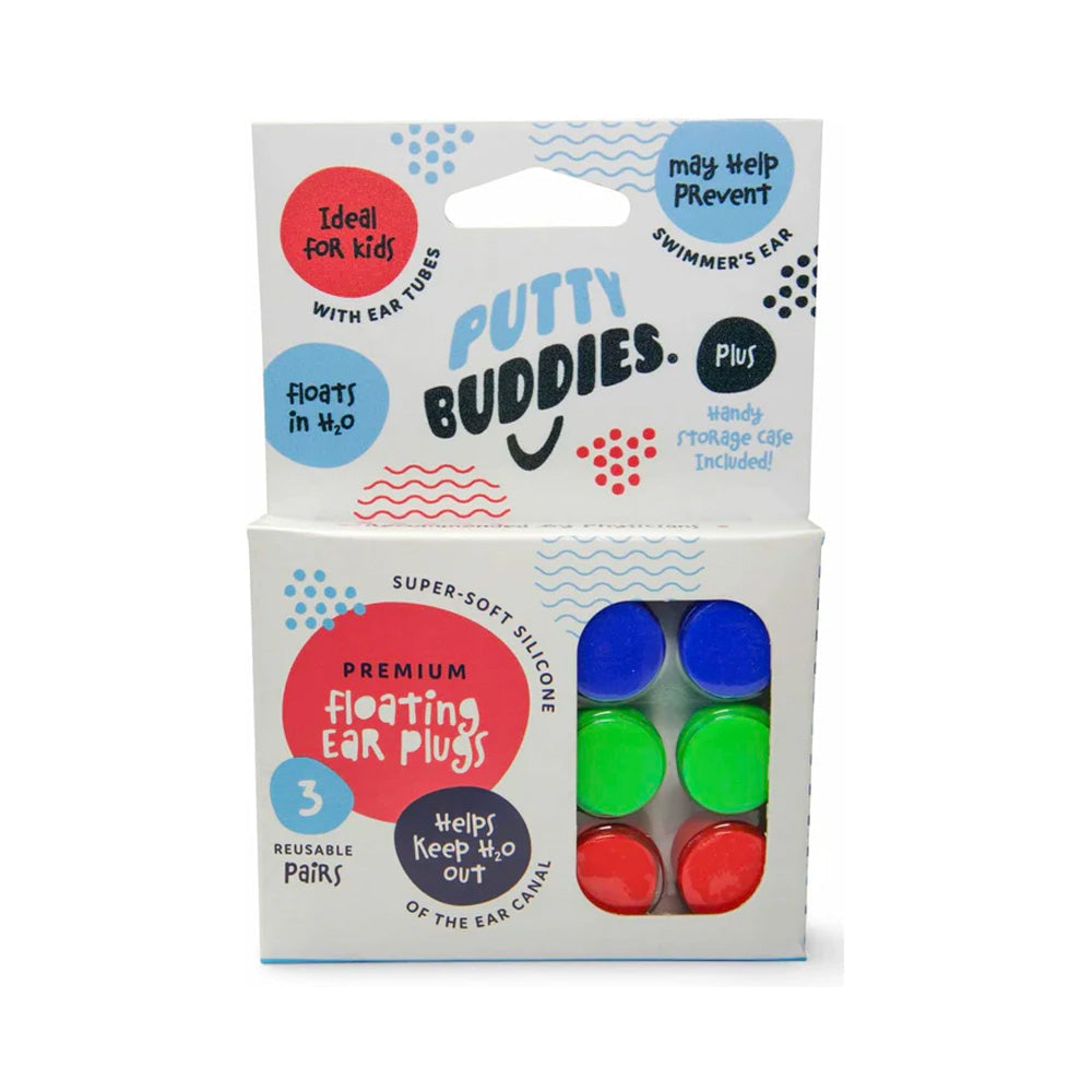 Putty Buddies™ Floating Swimming Ear Plugs for Kids (3 Pair Pack)