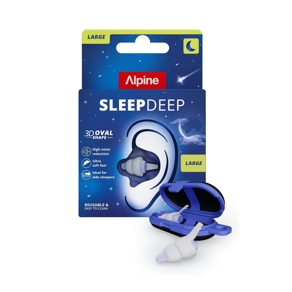 Alpine SleepDeep Reusable Sleeping Earplugs