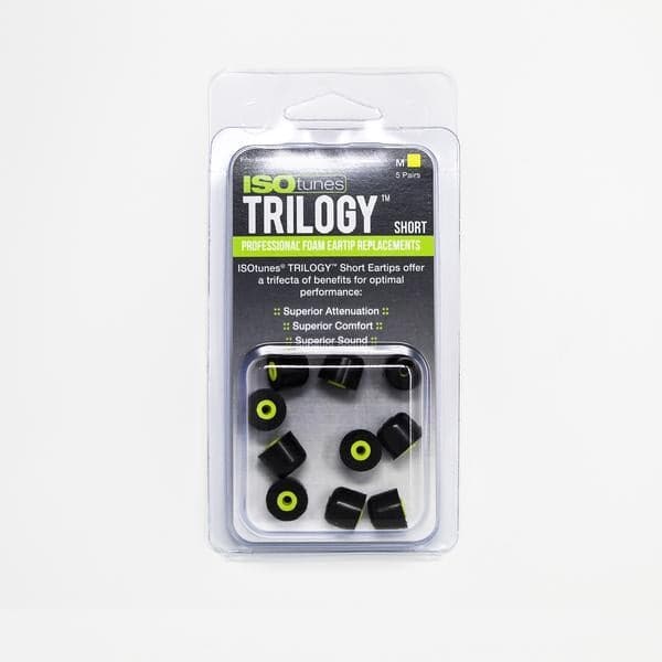 ISOtunes TRILOGY™ Replacement Short Foam Tips (5 pairs)