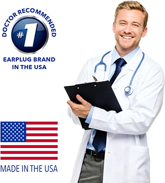 Macks Maximum Protection Foam Earplugs (NRR 33 | Tub of 100 pairs)