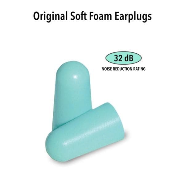 Macks Original Soft Foam Ear Plugs (NRR 32 | 10 Pairs w/ Carry Case)