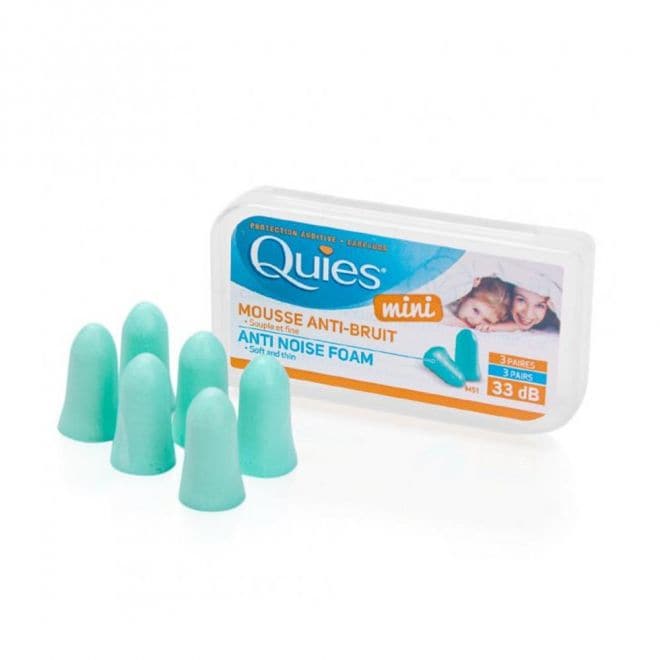 Quies MINI Anti Noise Foam Earplugs (3 pairs)