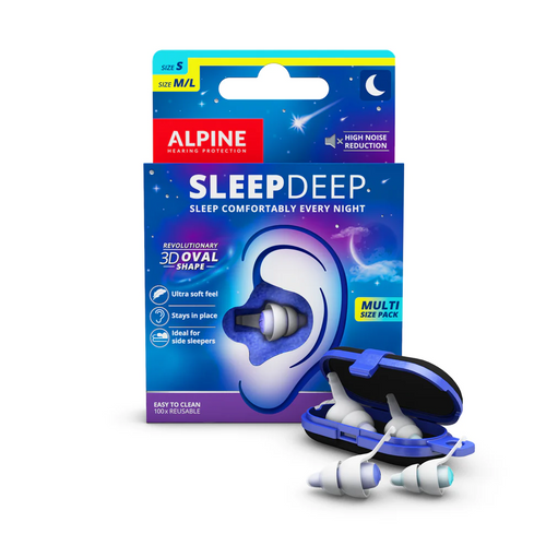 Alpine SleepDeep Reusable Sleeping Earplugs