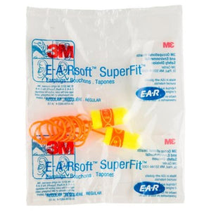 3M EARsoft™ SuperFit™ Corded Ear Plugs (SLC80 24dB, Class 4)