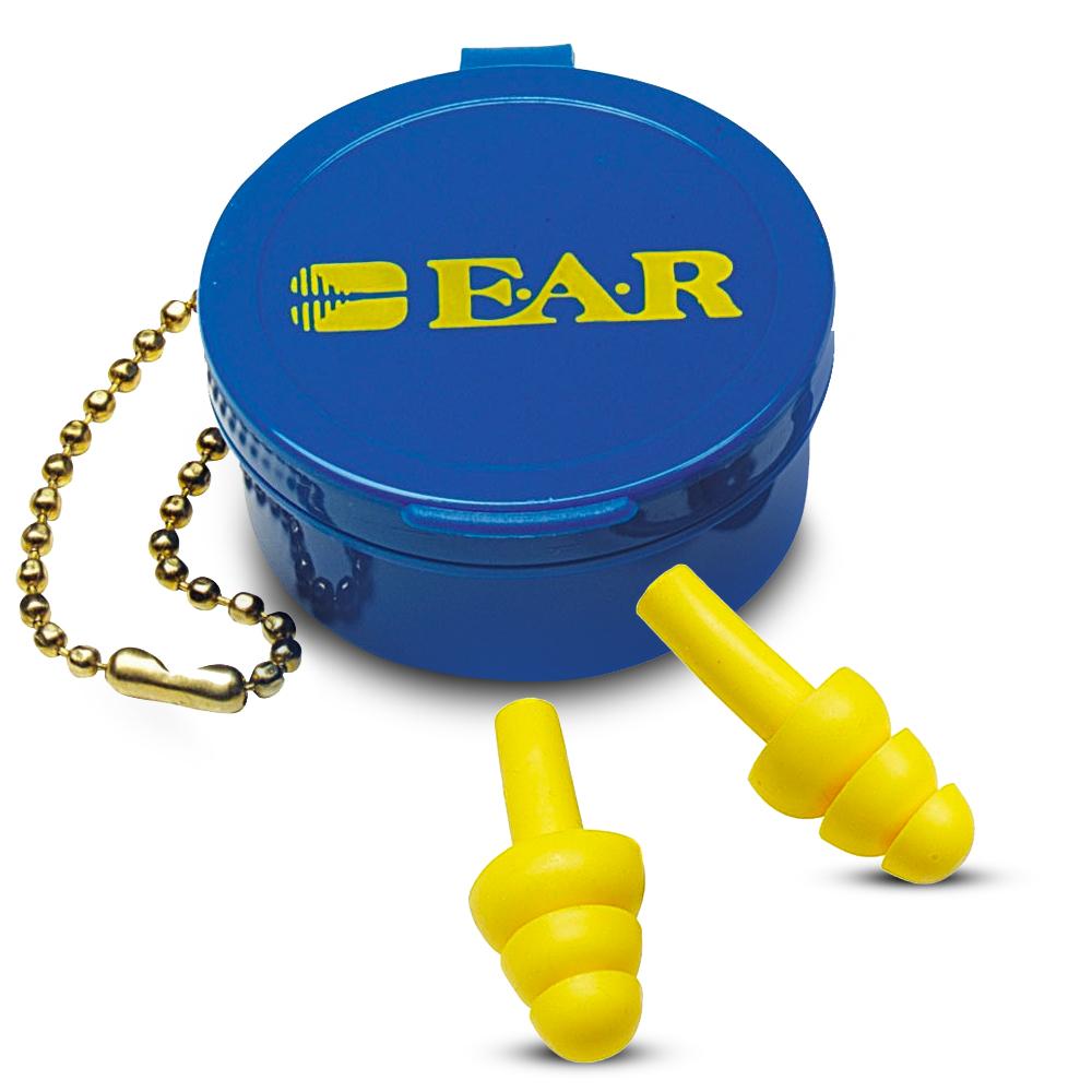 3M™ EAR™ UltraFit™ Reusable Uncorded Earplugs w/ Carry Case (SLC80 18dB, Class 3)