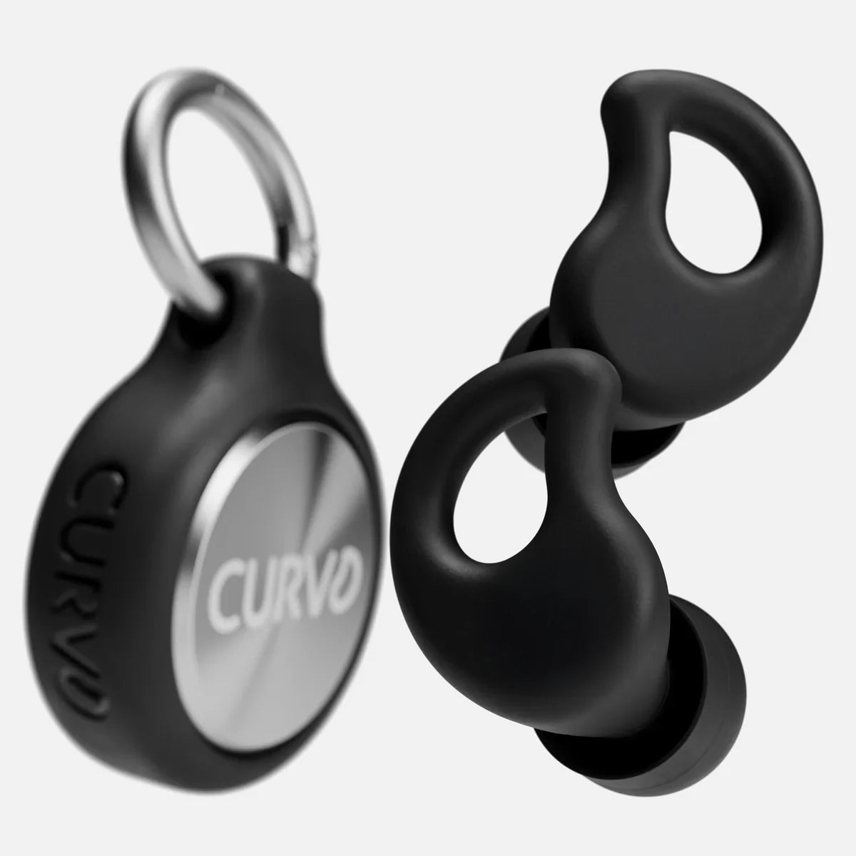 CURVD Everyday™ Earplugs + Case Clip