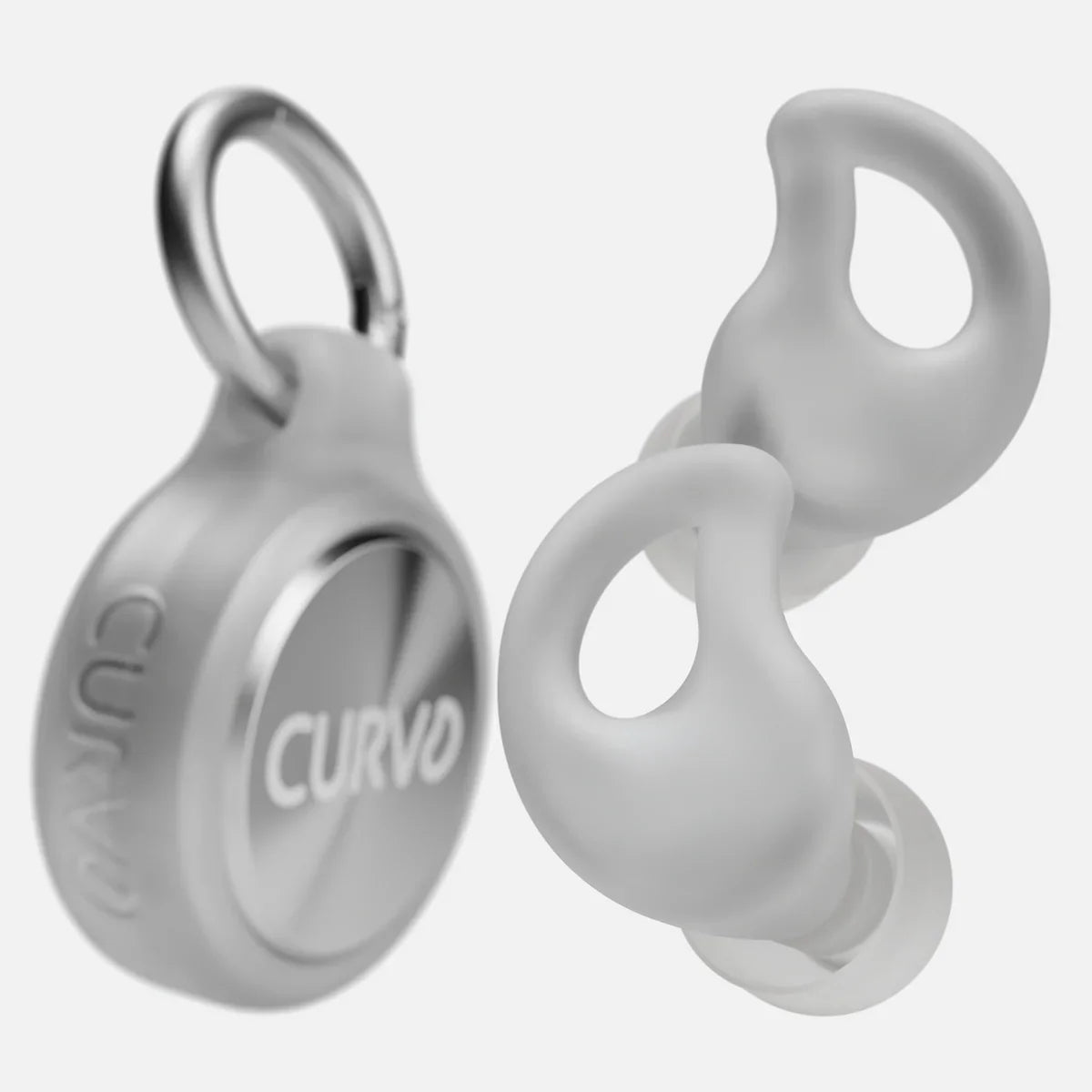 CURVD Everyday™ Earplugs + Case Clip