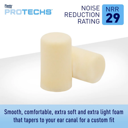 Flents® Protech™ Quiet Please® PVC Foam Ear Plugs (NRR 29 | 50 pair bottle)