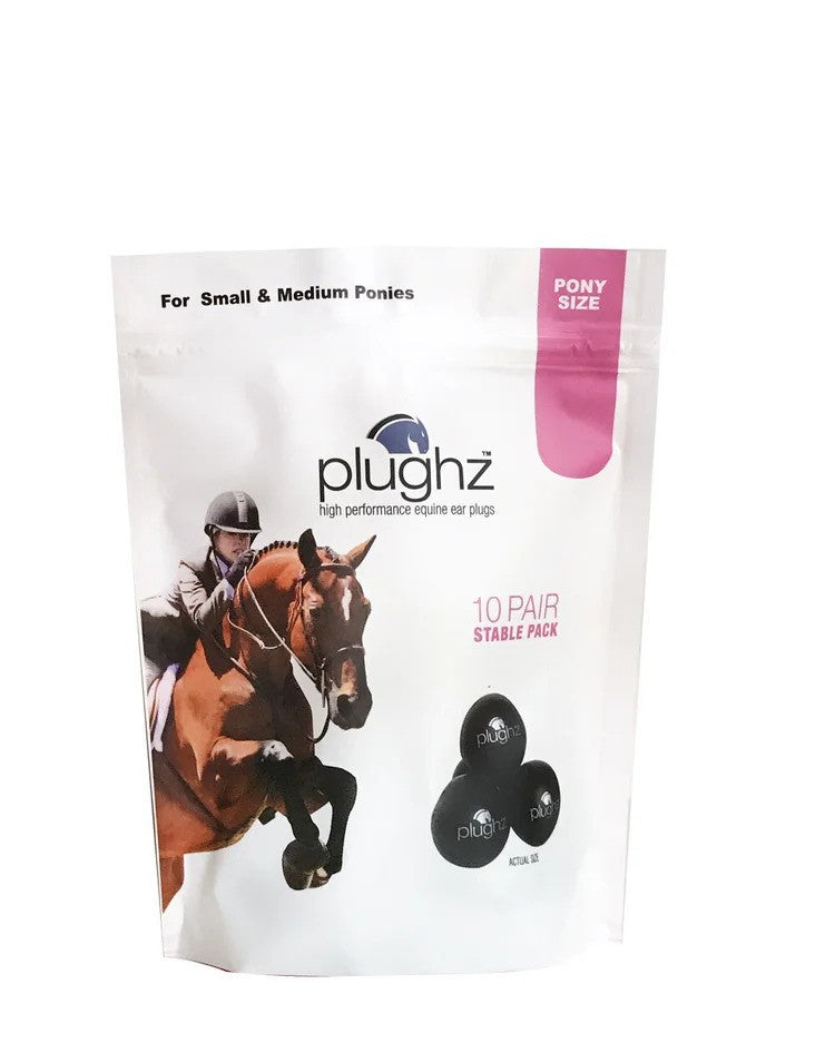 Plughz Horse Ear Plugs (Pack of 10 Pairs)