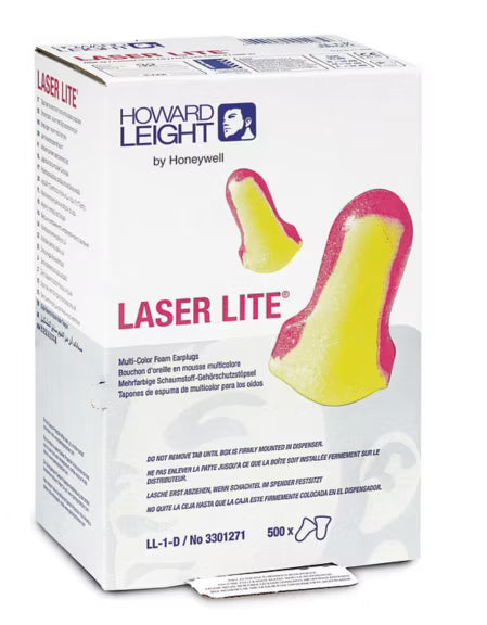 Howard Leight Laser Lite Uncorded Earplug Dispenser Refill Box (500 Pairs | SLC80 25dB, Class 4)
