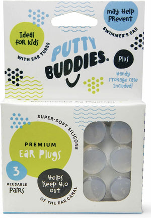 Putty Buddies™ Original Swimming Ear Plugs for Kids (3 Pair Pack)