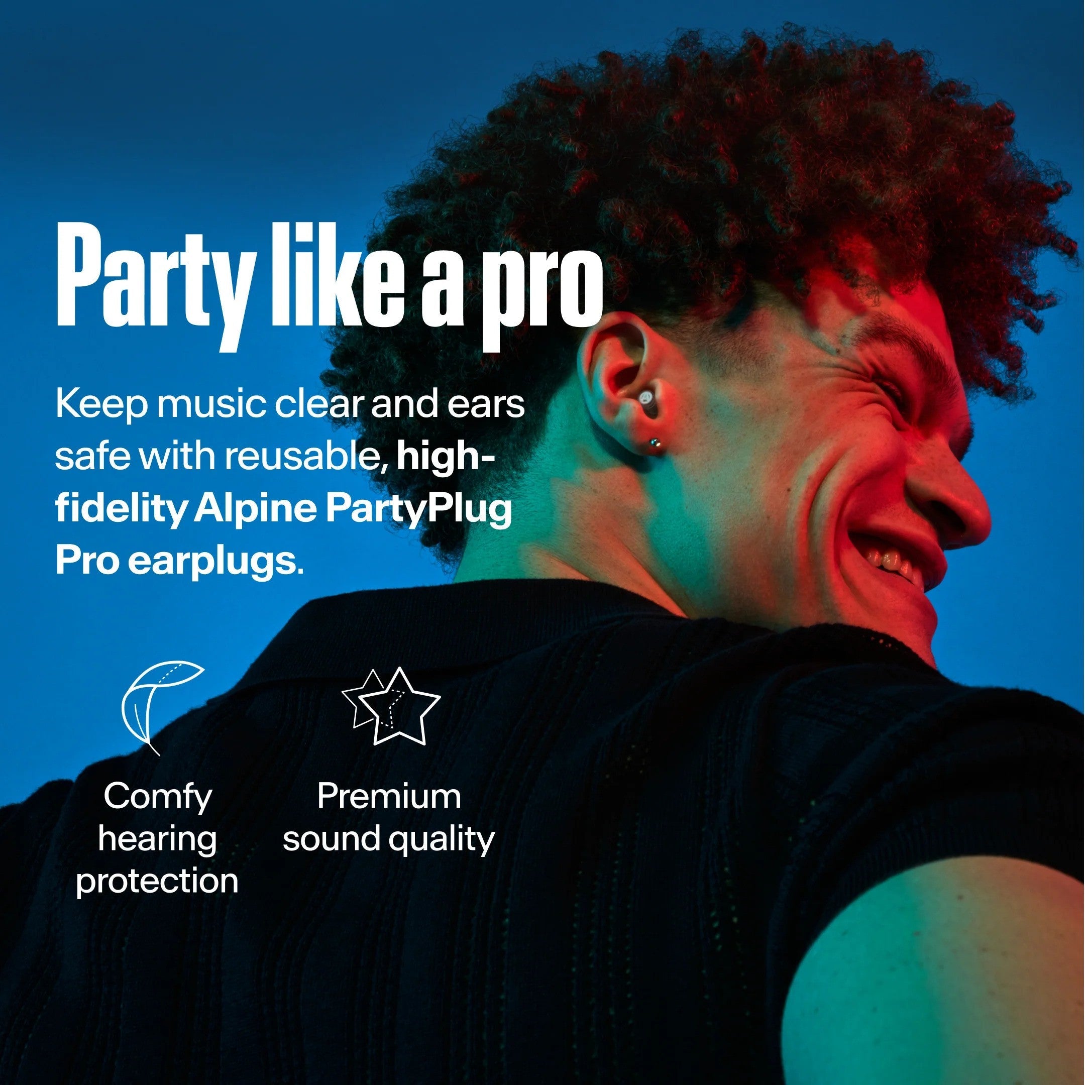 Alpine Partyplug Pro™ Music Earplugs