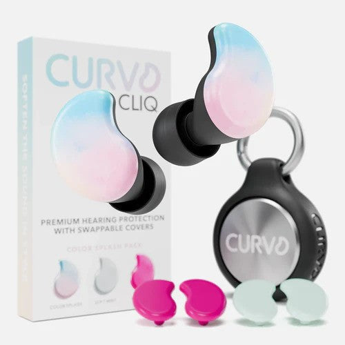 CURVD CLIQ™ Earplugs With Swappable Covers