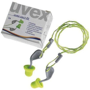 Box - Uvex Xact-Fit Corded Ear Plugs (50 Pairs | SLC80 22dB, Class 4)