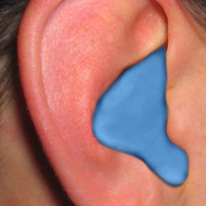 Radians custom moulded diy comfortable and reusable high noise blocking work blue ear plugs in ear