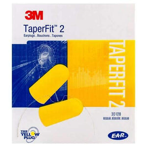 Box - 3M™ E-A-R™ TaperFit™ 2 Regular Uncorded Earplugs (200 Pairs | SLC80 26dB, Class 5)