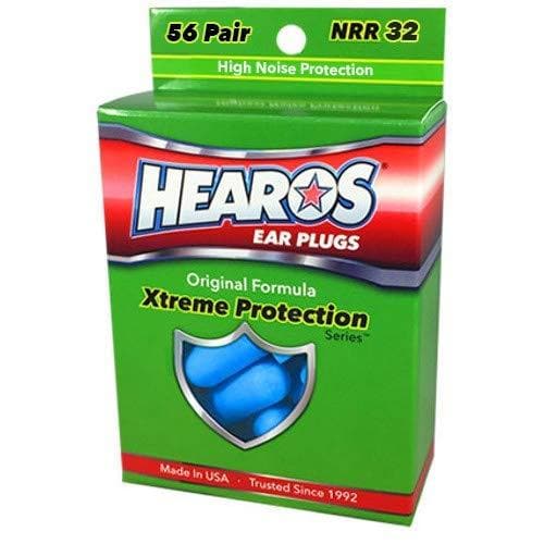 Hearos Original Formulation Xtreme Protection Ear Plugs (NRR 32 | 56 Pairs)