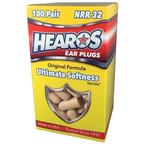 Hearos Ultimate Softness Ear Plugs (NRR 32 | 100 Pairs)