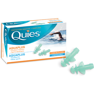 Quies Aquaplug Reusable Swimming Ear Plugs (1 pair reusable)