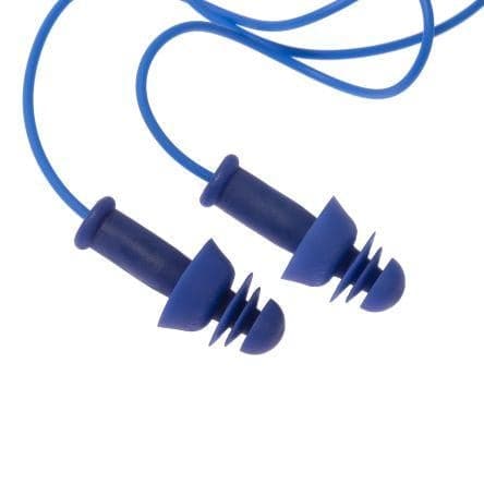 Box - Uvex Whisper+ Reusable Metal Detectable Corded Earplugs (50 Pairs | SLC80 22dB, Class 4)