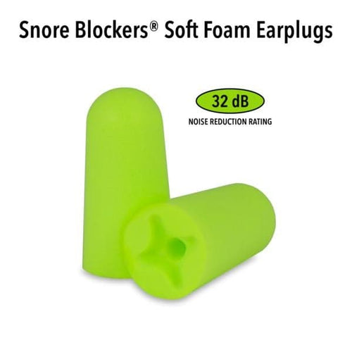 Macks SnoreBlockers™ Soft Foam Ear Plugs (NRR 32 | Tub of 100 Pairs)