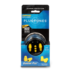 Plugfones® Guardian™ Earplug-Earphone Hybrids (NRR 27/29)