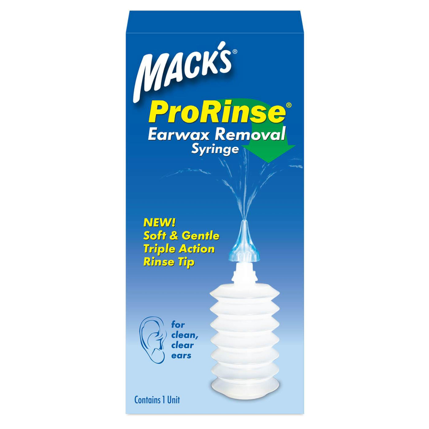 Macks ProRinse Earwax Removal Syringe