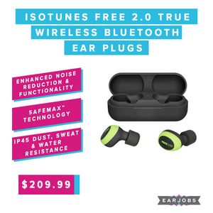 ISOtunes FREE 2.0 True Wireless Bluetooth Ear Plugs (NRR 25)