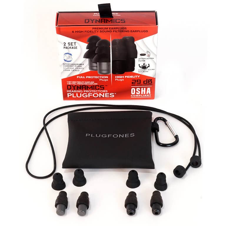 Plugfones Dynamics High Fidelity Earplugs | Earjobs