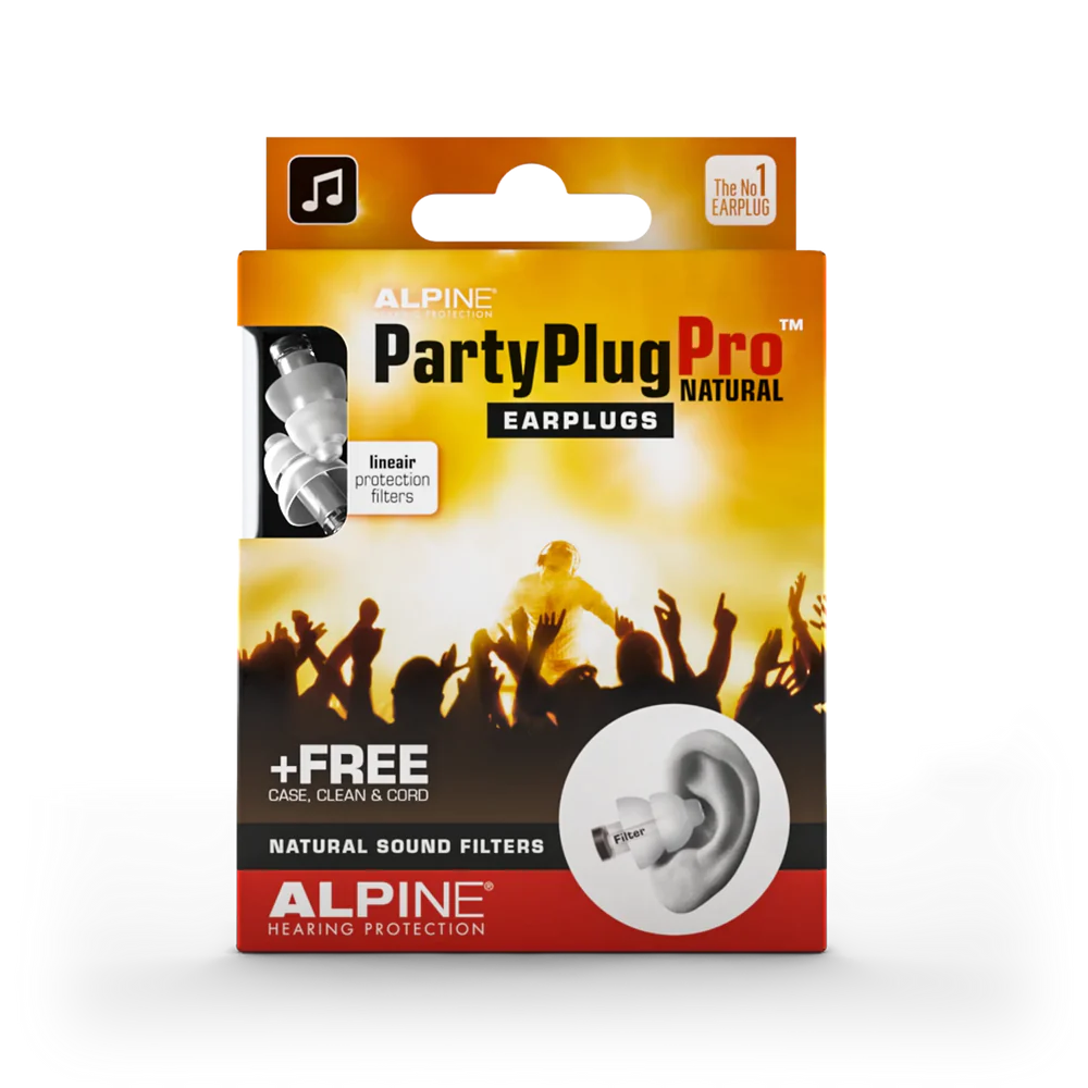 Alpine Partyplug Pro™ Natural Music Earplugs