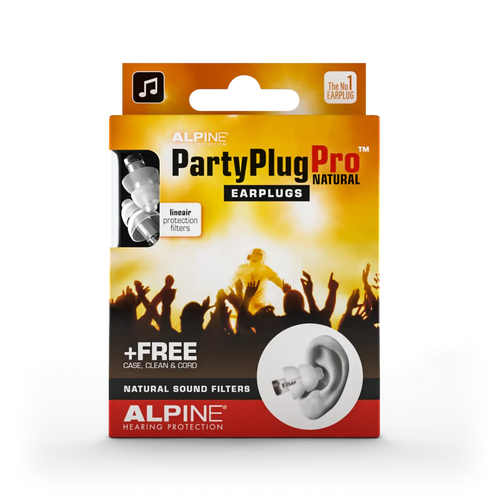 Alpine Partyplug Pro™ Natural Music Earplugs