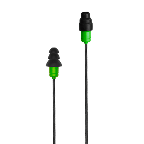 Plugfones™ Protector Plus Industrial Earplug-Earphone Hybrids with In-Line Mic (NRR 27/29)