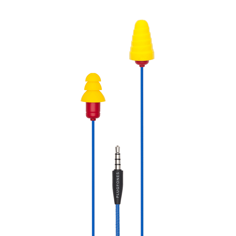 Plugfones® Protector™ Industrial Earplug-Earphone Hybrids (NRR 27/29)
