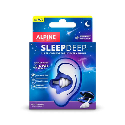 Alpine SleepDeep Reusable Sleeping Earplugs