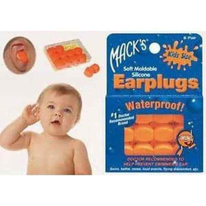 Macks Kids Size Soft Moldable Silicone Putty Earplugs (NRR 22 | 6 Pairs w/ Carry Case)